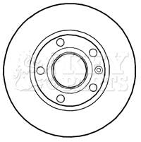 Key Parts Brake Disc Pair  – KBD4687 fits LDV Maxus 05 –