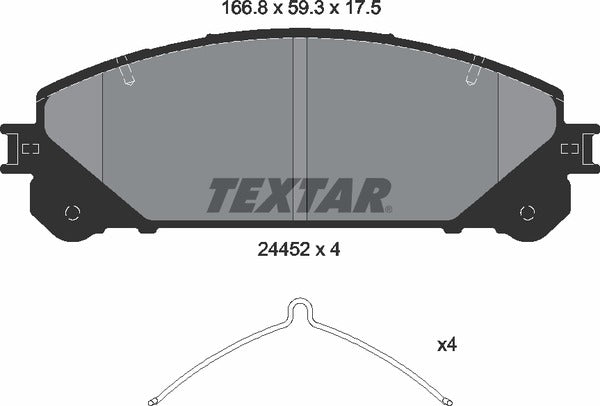 Textar Brake Pad Set – 2445201
